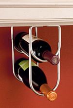 Under counter wine bottle holder
