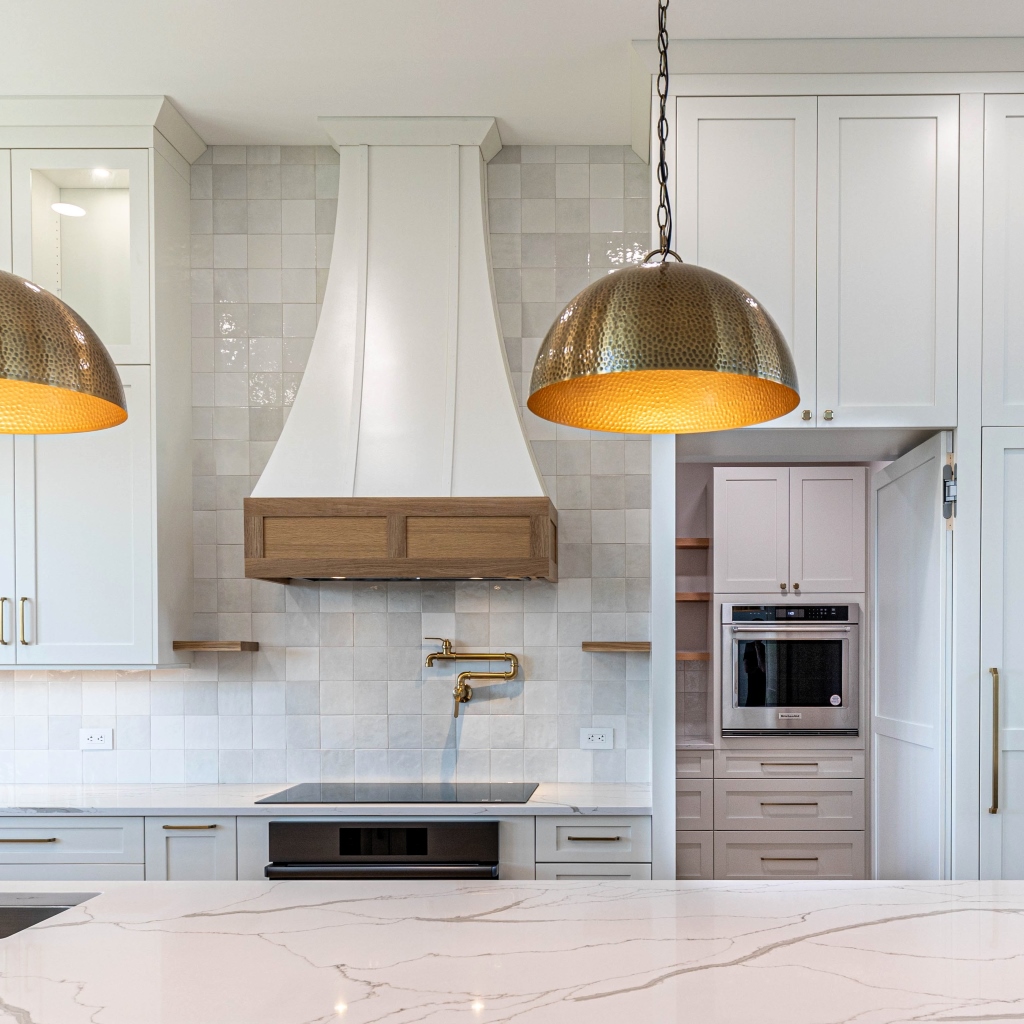 hood | curved decorative with ribs and paneled skirt | custom