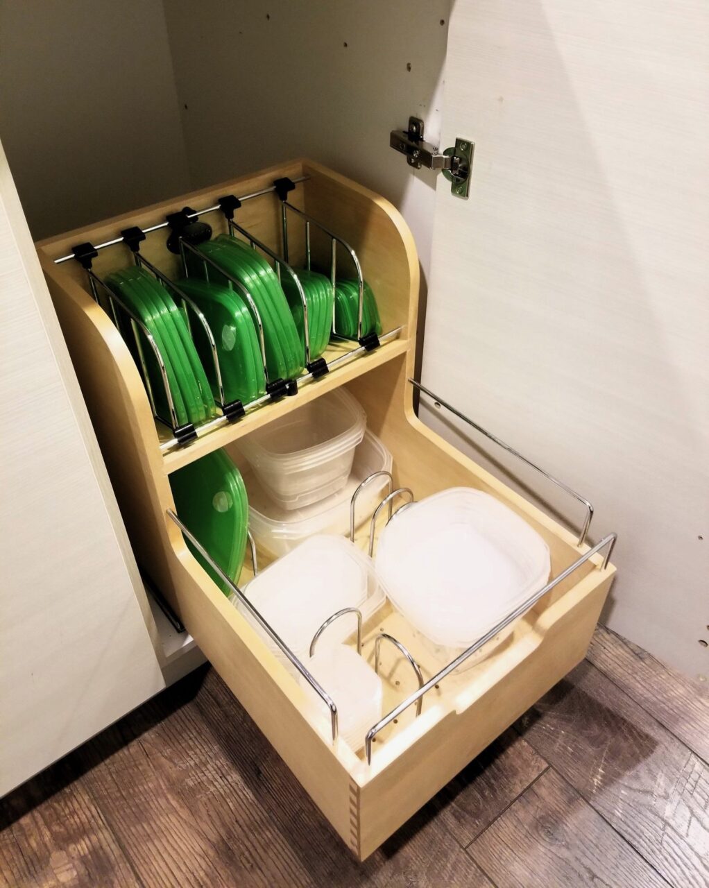 pullout | food storage containers | wood