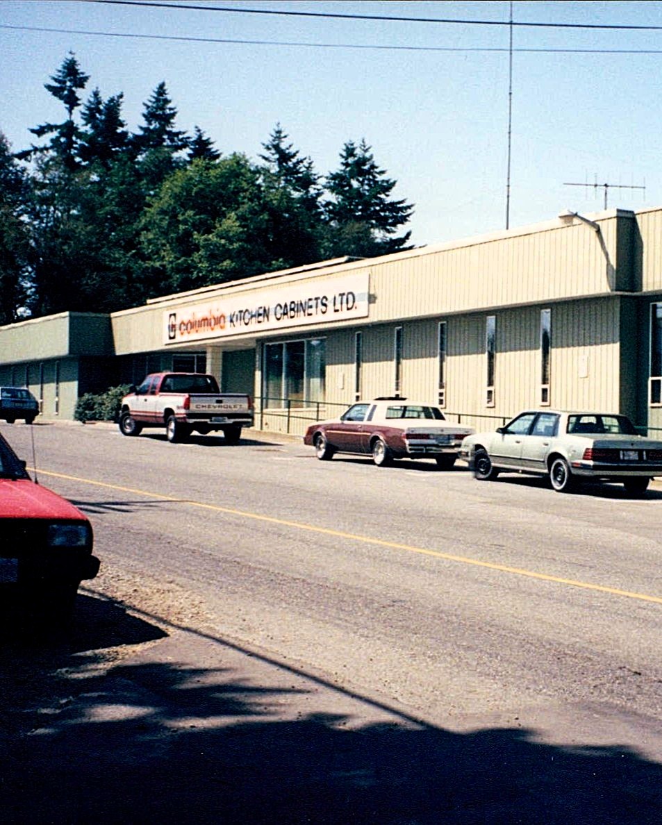 our story | a deep heritage of craftsmanship | building a legacy | Columbia Cabinets Office in 1980s