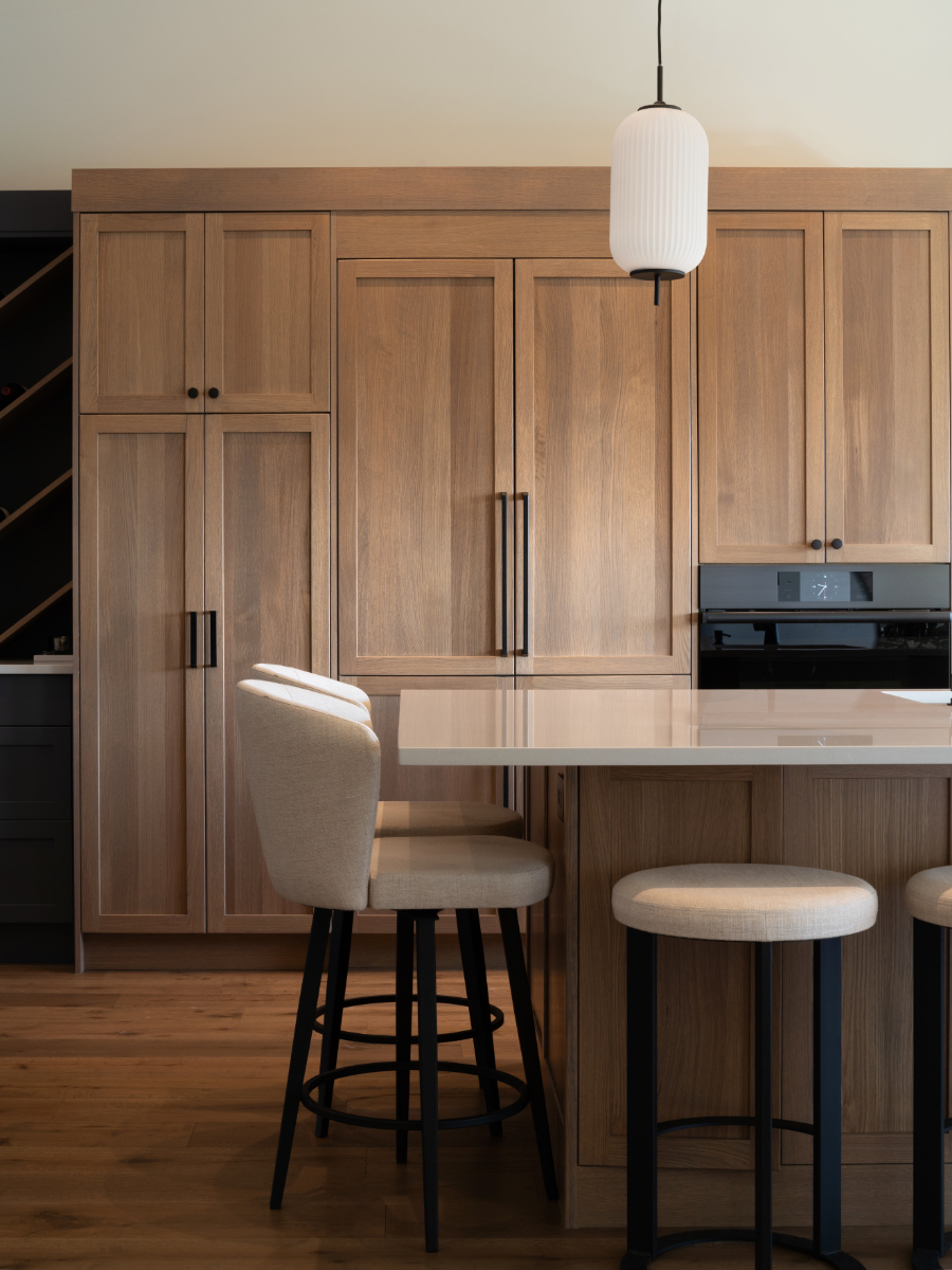 mid-century modern kitchen cabinets view 4 | FP330 | PP330 | Panels | Decorative Appliance Paneling | Wood