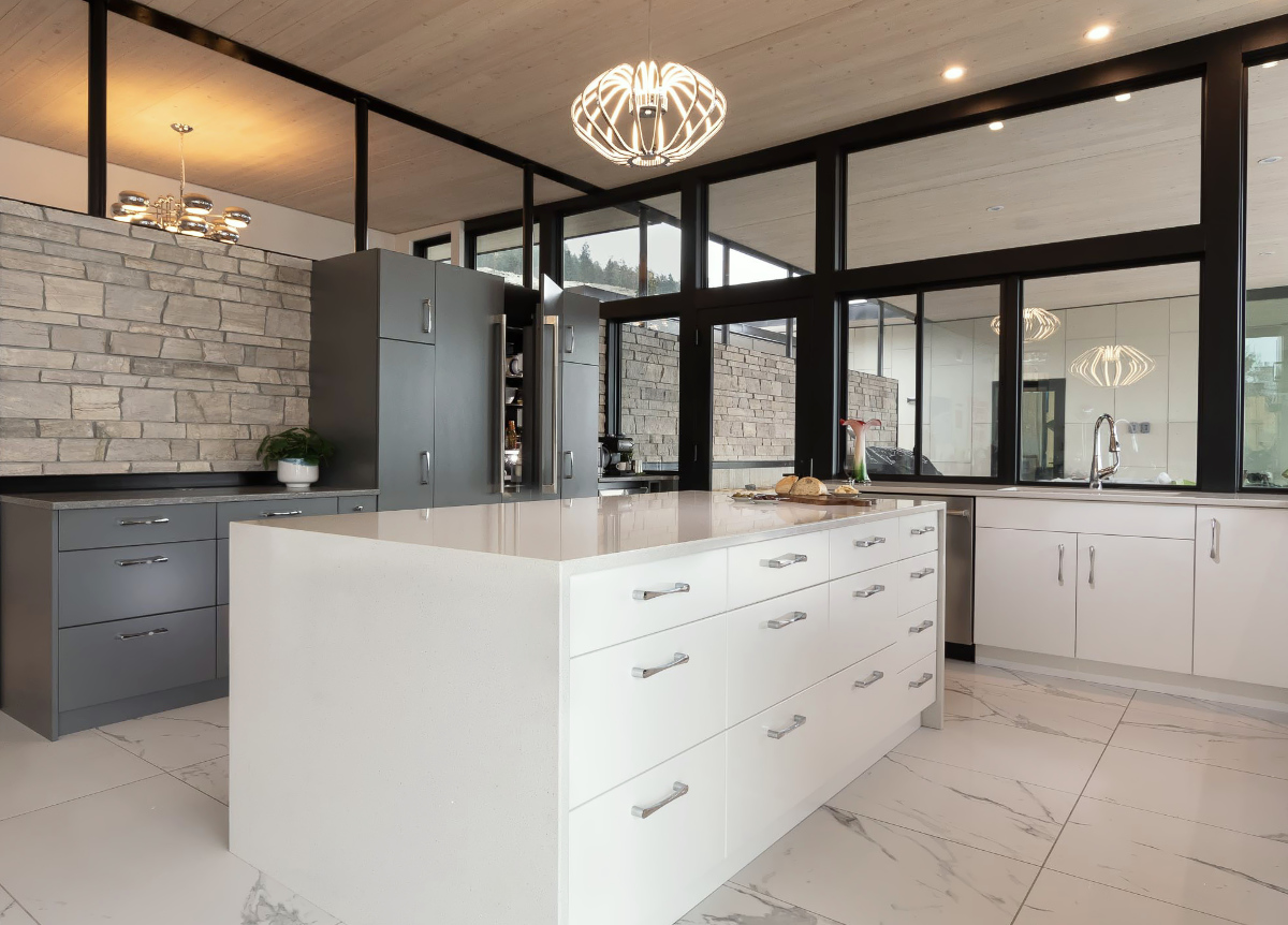 contemporary lake house interior kitchen view 1 | RBD800